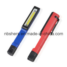2W COB LED Pen Trabalho Light Pocket Trabalho Light Magnetic Clip